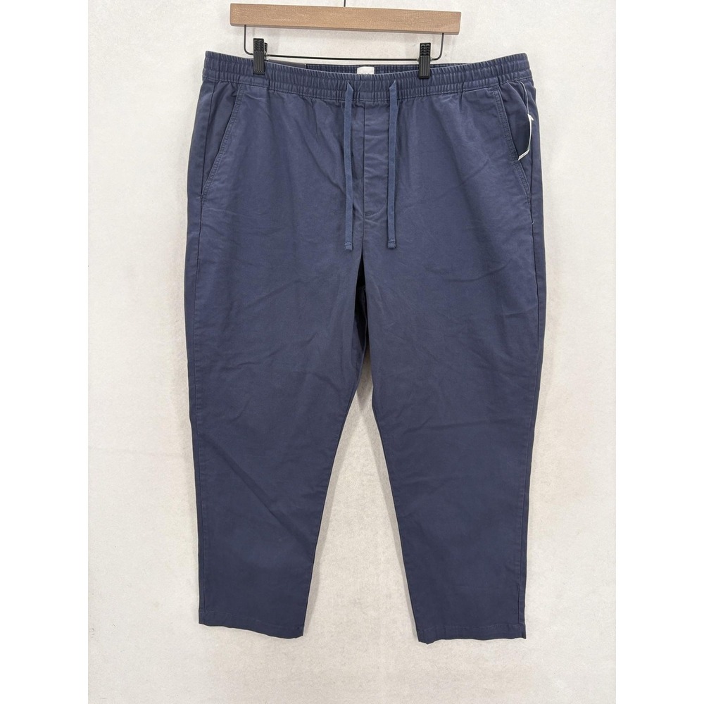 Gap Easy Essential Chino Pants Mens XL Blue GapFlex Elastic Waist Stretch NWT